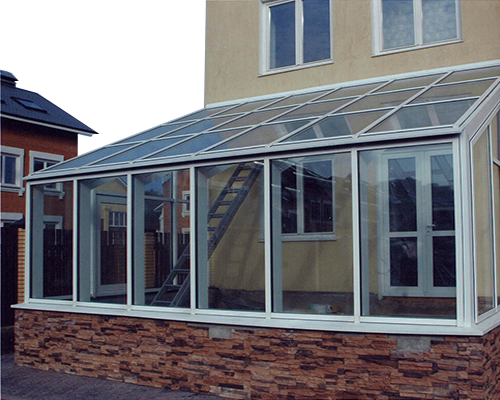 Алюминиевая стеклянная крыша для веранды в Орехово-Зуеве